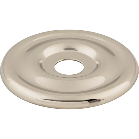 Top Knobs TK890PN: Brixton Round Backplate - Polished Nickel