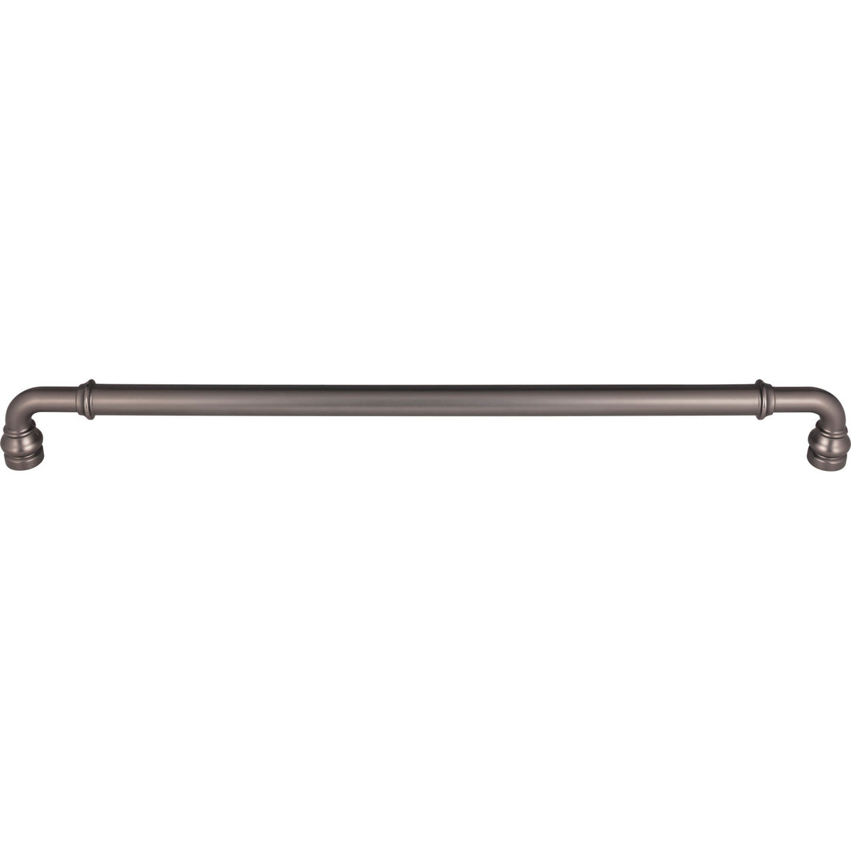 Top Knobs TK891AG: 18" cc Brixton D-Handle Appliance Pull - Ash Gray