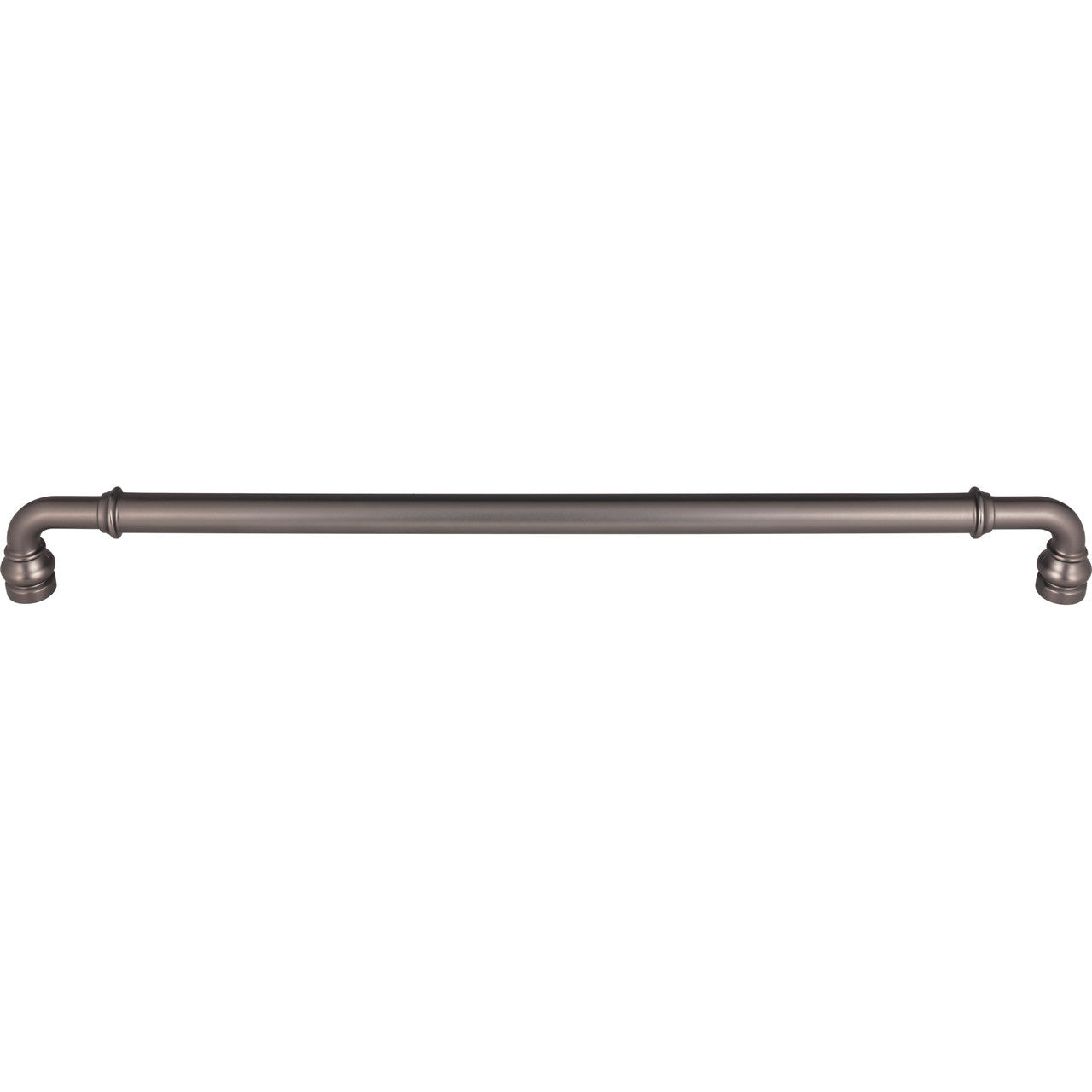 Top Knobs TK891AG: 18" cc Brixton D-Handle Appliance Pull - Ash Gray