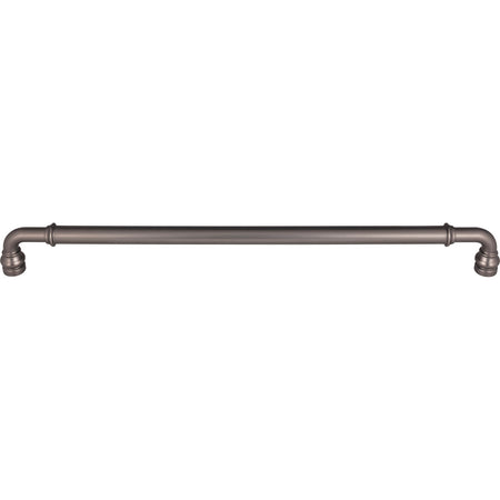 Top Knobs TK891AG: 18" cc Brixton D-Handle Appliance Pull - Ash Gray