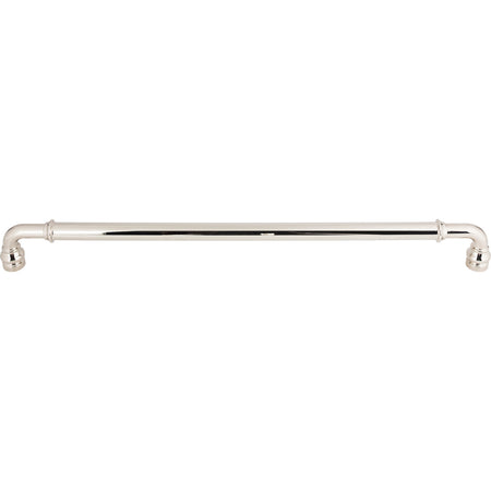 Top Knobs TK891PN: 18" cc Brixton D-Handle Appliance Pull - Polished Nickel