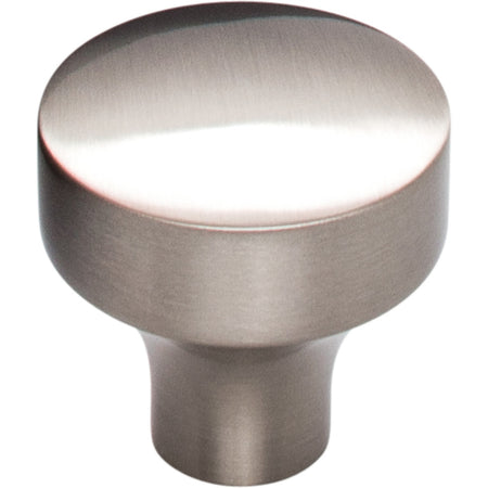 Top Knobs TK900BSN: 1-1/8" Kinney Round Cabinet Knob - Brushed Satin Nickel