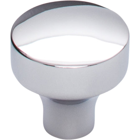 Top Knobs TK900PC: 1-1/8" Kinney Round Cabinet Knob - Polished Chrome