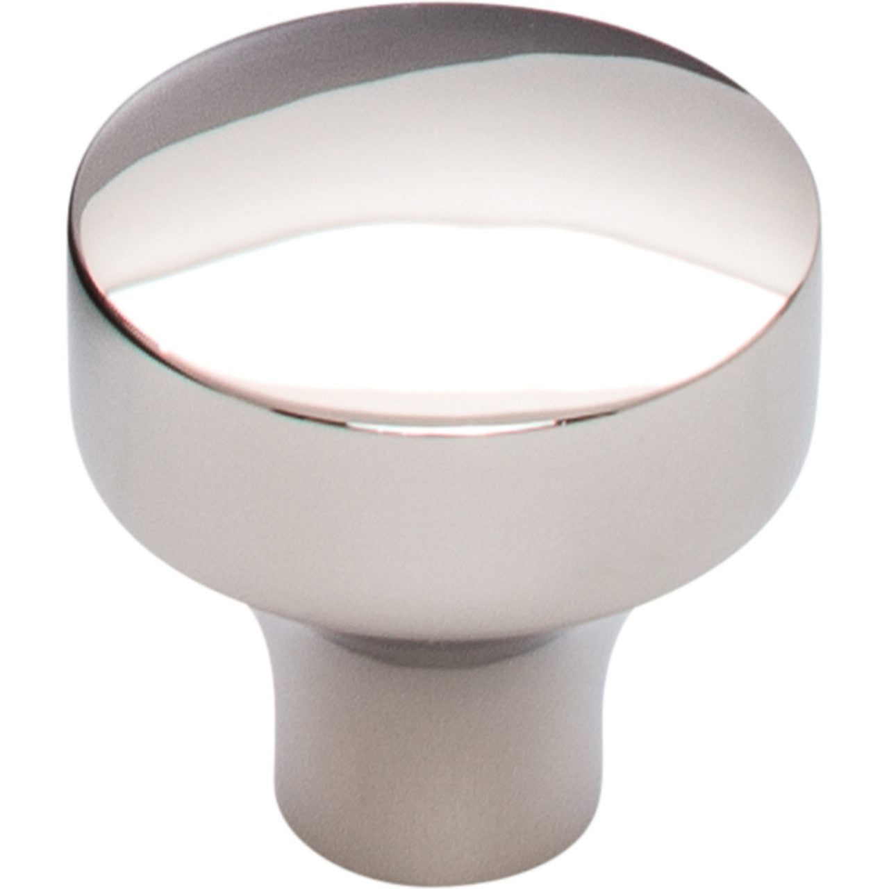 Top Knobs TK900PN: 1-1/8" Kinney Round Cabinet Knob - Polished Nickel