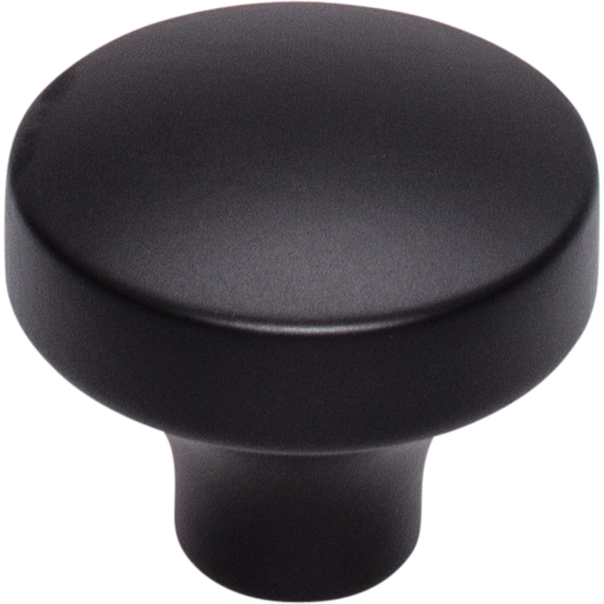 Top Knobs TK902BLK: 1-1/2" Kinney Round Cabinet Knob - Flat Black
