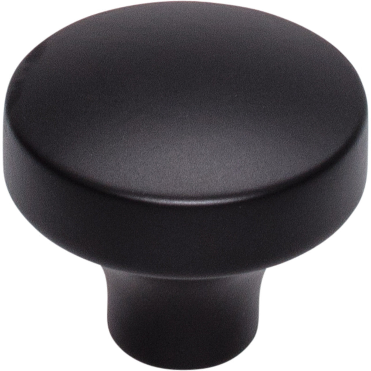Top Knobs TK902BLK: 1-1/2" Kinney Round Cabinet Knob - Flat Black