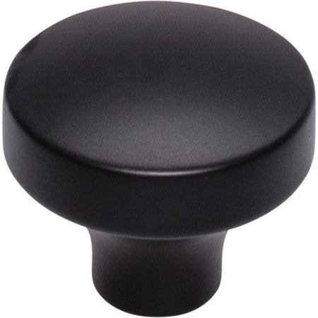 Top Knobs TK902BLK: 1-1/2" Kinney Round Cabinet Knob - Flat Black