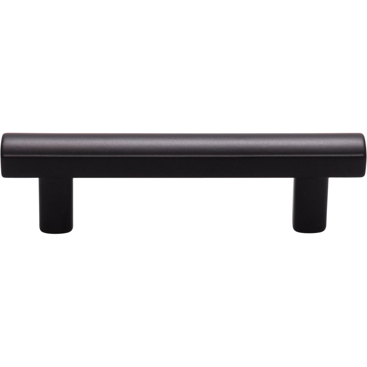 Top Knobs TK903BLK: 3" cc Hillmont Square Bar Cabinet Pull - Flat Black