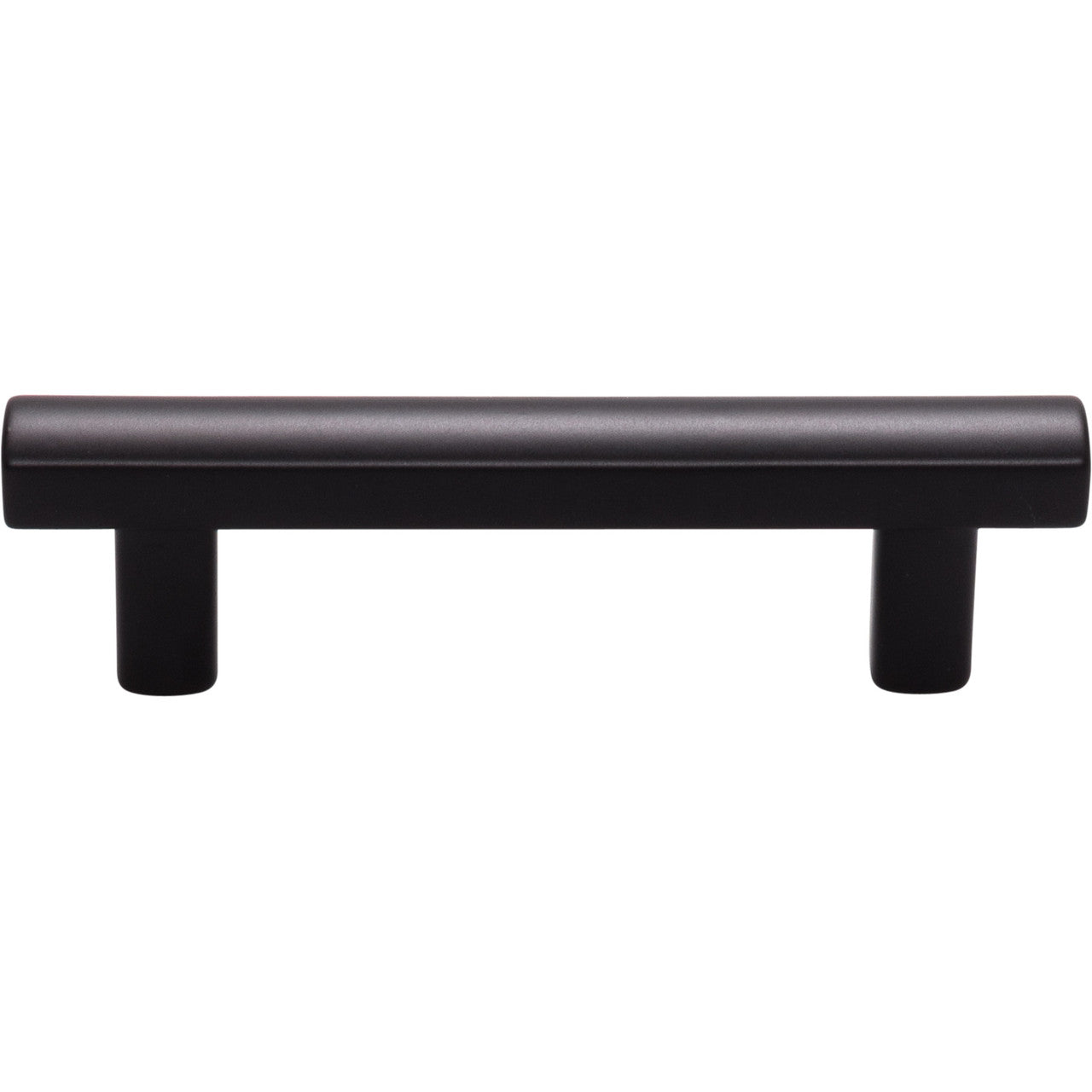 Top Knobs TK903BLK: 3" cc Hillmont Square Bar Cabinet Pull - Flat Black