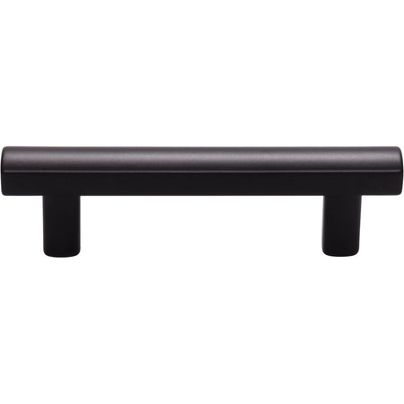Top Knobs TK903BLK: 3" cc Hillmont Square Bar Cabinet Pull - Flat Black