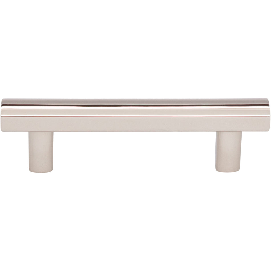 Top Knobs TK903PN: 3" cc Hillmont Square Bar Cabinet Pull - Polished Nickel