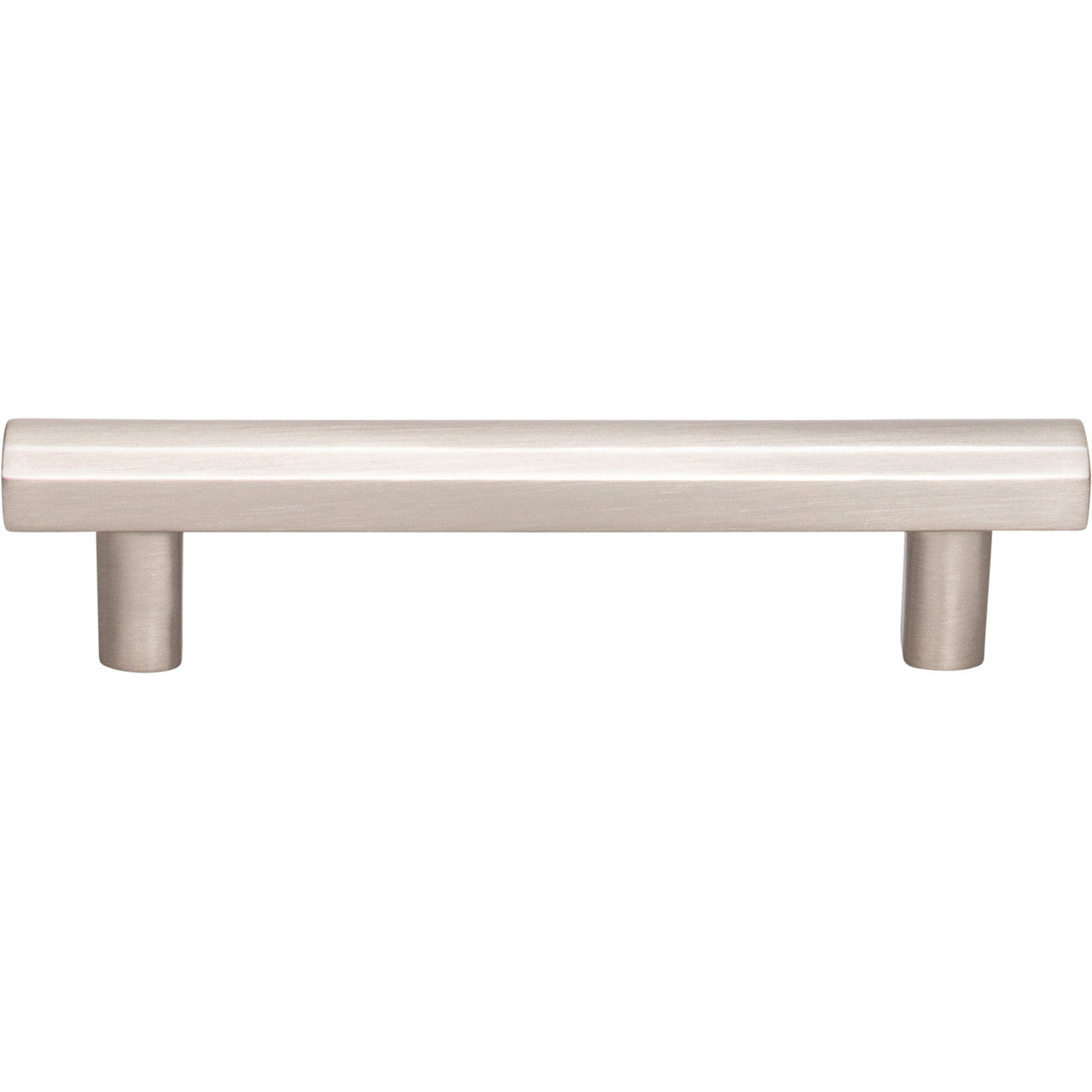 Top Knobs TK904BSN: 3-3/4" cc Hillmont Square Bar Cabinet Pull - Brushed Satin Nickel