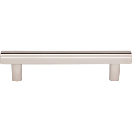 Top Knobs TK904PN: 3-3/4" cc Hillmont Square Bar Cabinet Pull - Polished Nickel