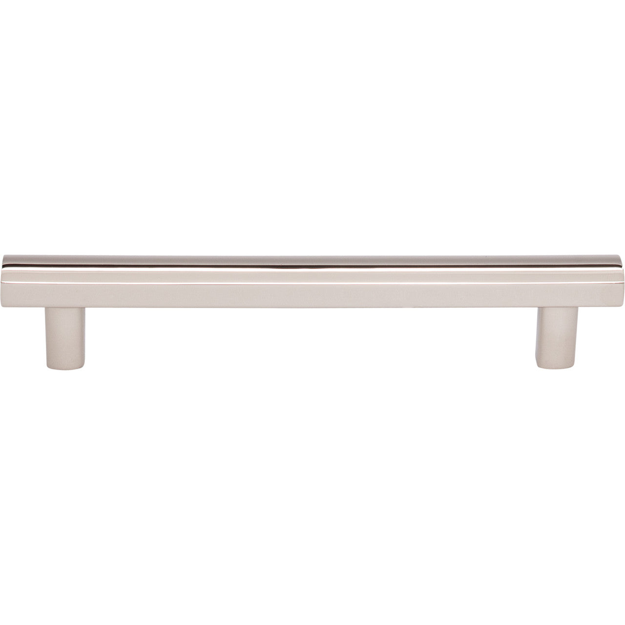 Top Knobs TK905PN: 5-1/16" cc Hillmont Square Bar Cabinet Pull - Polished Nickel