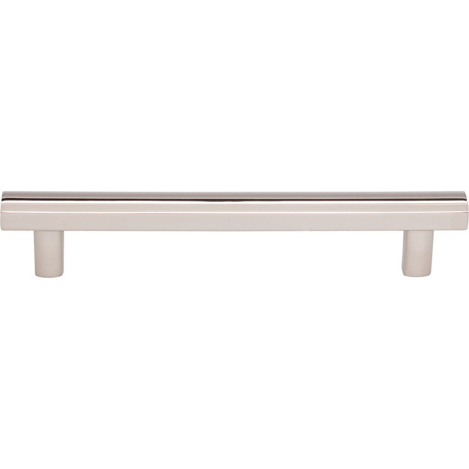Top Knobs TK905PN: 5-1/16" cc Hillmont Square Bar Cabinet Pull - Polished Nickel