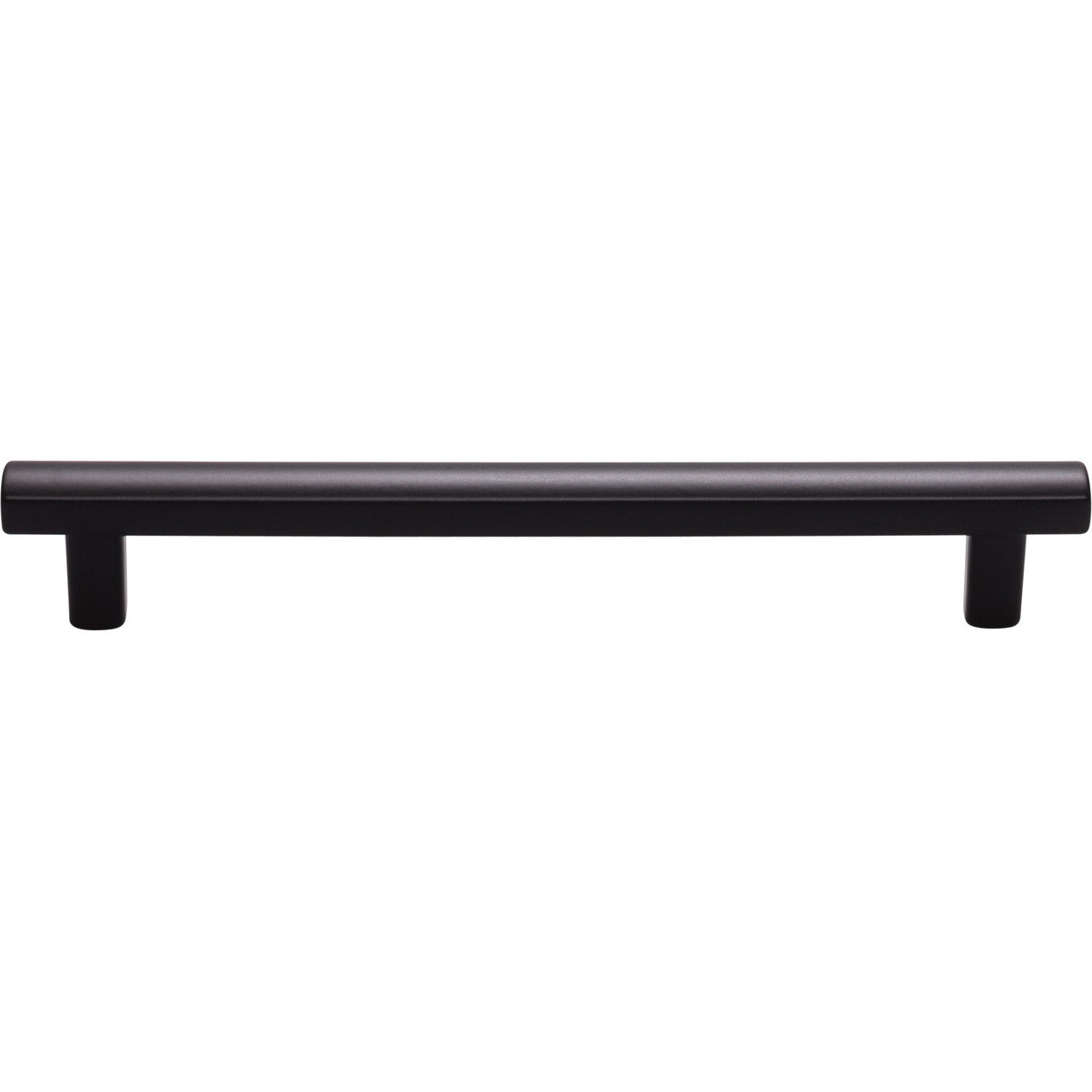 Top Knobs TK906BLK: 6-5/16" cc Hillmont Square Bar Cabinet Pull - Flat Black
