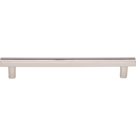 Top Knobs TK906PN: 6-5/16" cc Hillmont Square Bar Cabinet Pull - Polished Nickel
