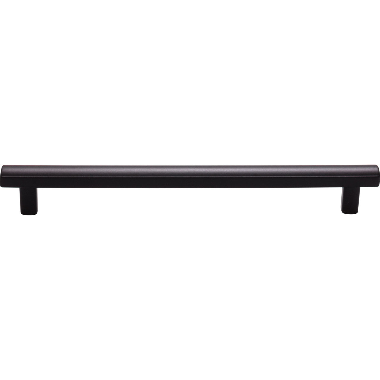 Top Knobs TK907BLK: 7-9/16" cc Hillmont Square Bar Cabinet Pull - Flat Black