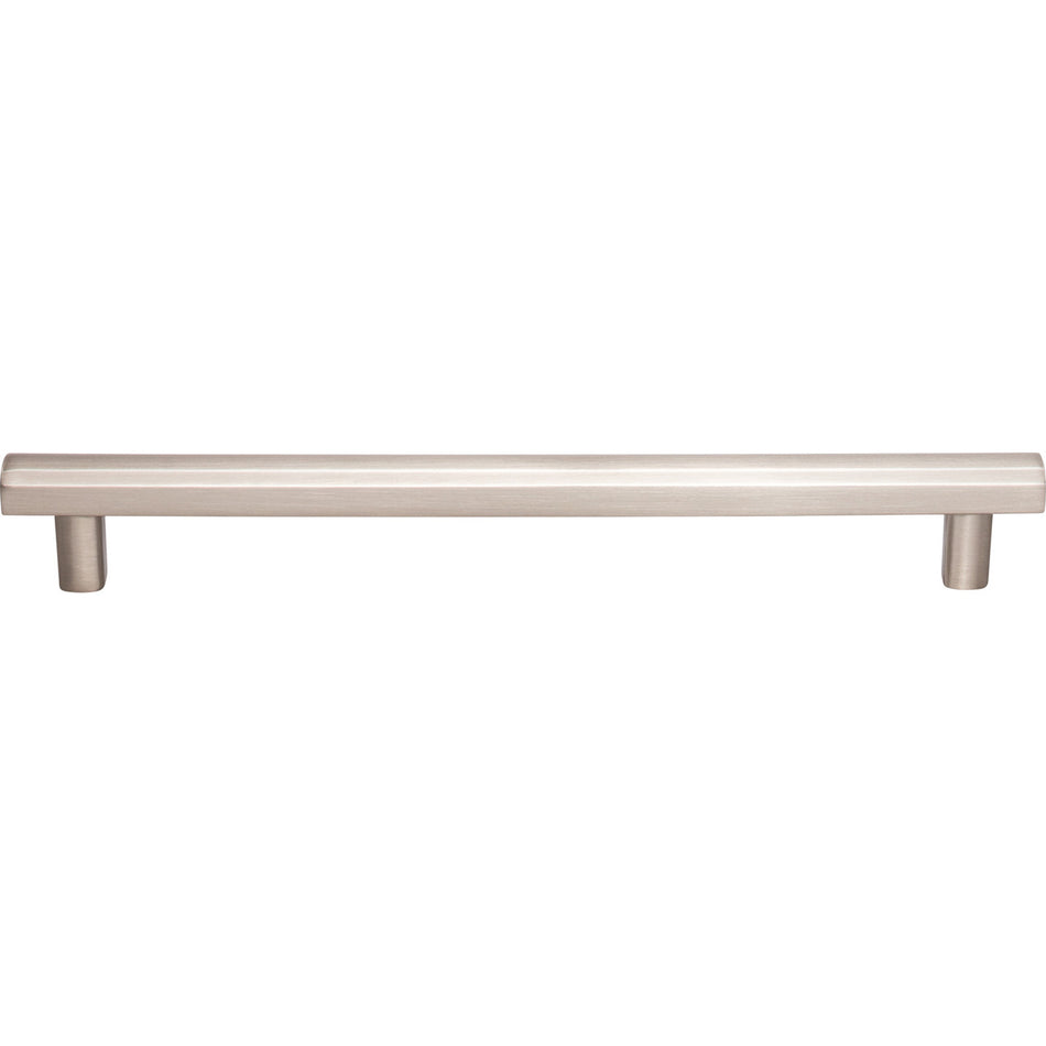 Top Knobs TK907BSN: 7-9/16" cc Hillmont Square Bar Cabinet Pull - Brushed Satin Nickel