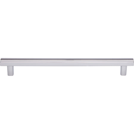 Top Knobs TK907PC: 7-9/16" cc Hillmont Square Bar Cabinet Pull - Polished Chrome
