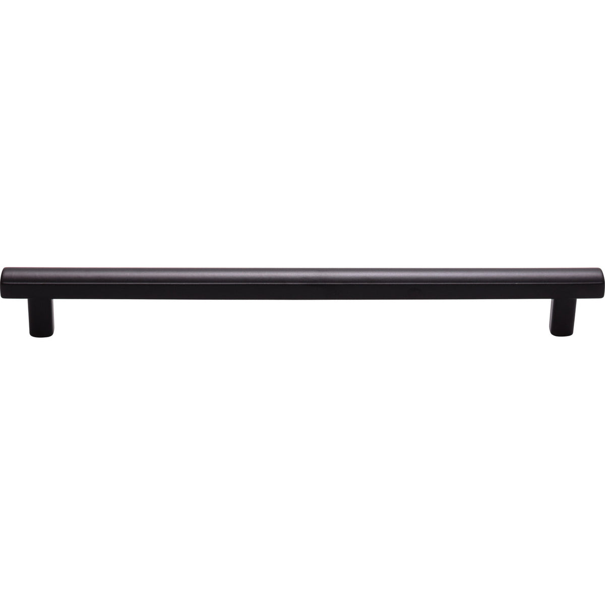 Top Knobs TK908BLK: 8-13/16" cc Hillmont Square Bar Cabinet Pull - Flat Black
