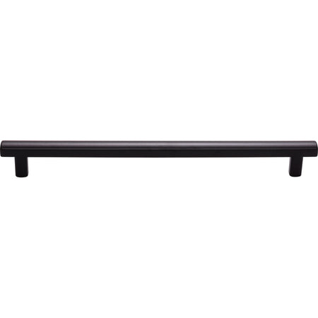 Top Knobs TK908BLK: 8-13/16" cc Hillmont Square Bar Cabinet Pull - Flat Black