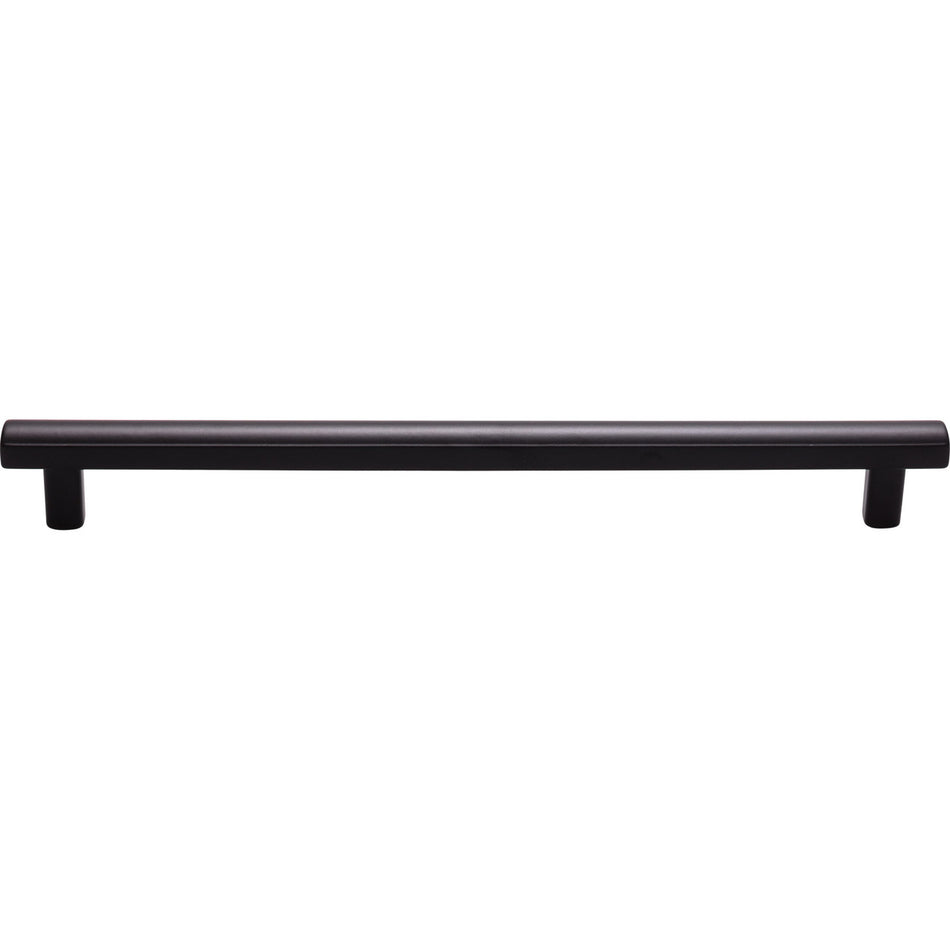Top Knobs TK908BLK: 8-13/16" cc Hillmont Square Bar Cabinet Pull - Flat Black