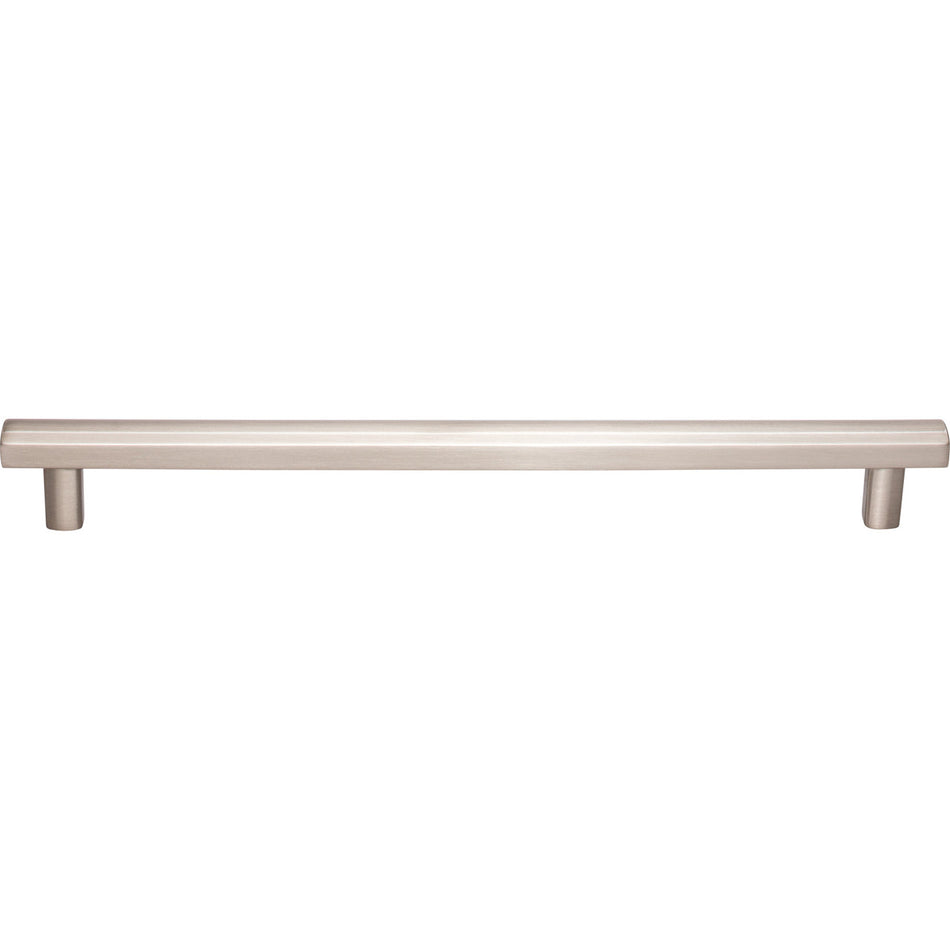 Top Knobs TK908BSN: 8-13/16" cc Hillmont Square Bar Cabinet Pull - Brushed Satin Nickel