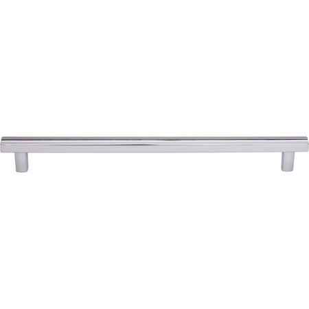 Top Knobs TK908PC: 8-13/16" cc Hillmont Square Bar Cabinet Pull - Polished Chrome