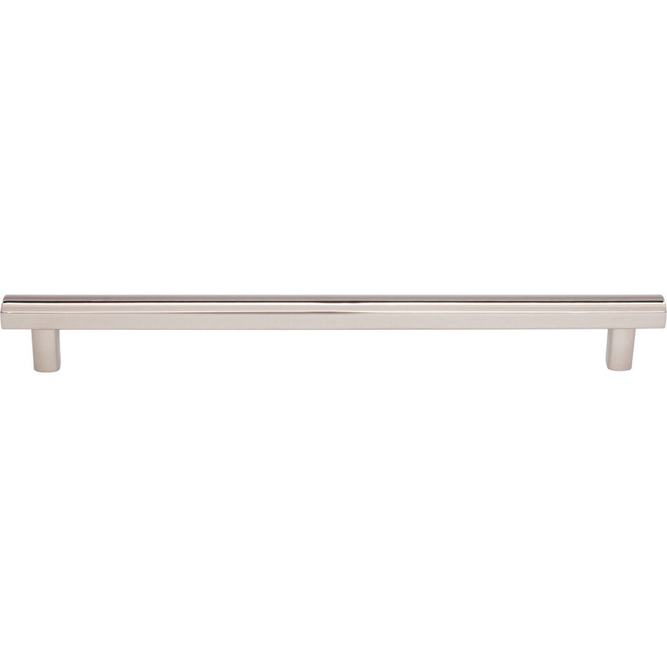 Top Knobs TK908PN: 8-13/16" cc Hillmont Square Bar Cabinet Pull - Polished Nickel