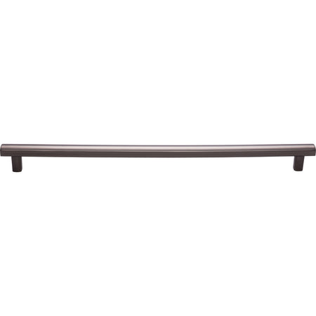 Top Knobs TK909AG: 12" cc Hillmont Square Bar Cabinet Pull - Ash Gray