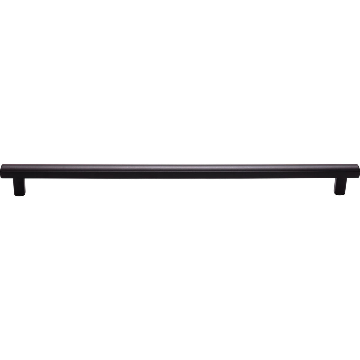 Top Knobs TK909BLK: 12" cc Hillmont Square Bar Cabinet Pull - Flat Black