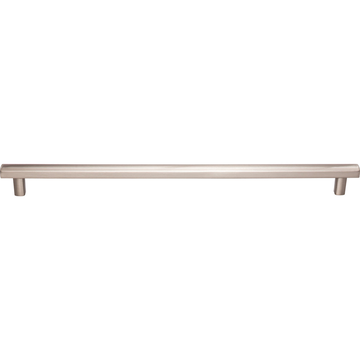 Top Knobs TK909BSN: 12" cc Hillmont Square Bar Cabinet Pull - Brushed Satin Nickel