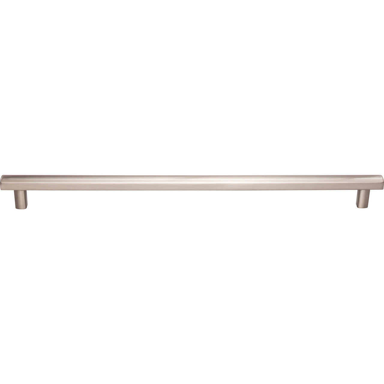 Top Knobs TK909BSN: 12" cc Hillmont Square Bar Cabinet Pull - Brushed Satin Nickel