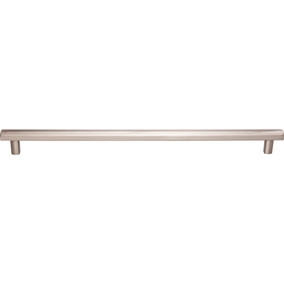 Top Knobs TK909BSN: 12" cc Hillmont Square Bar Cabinet Pull - Brushed Satin Nickel