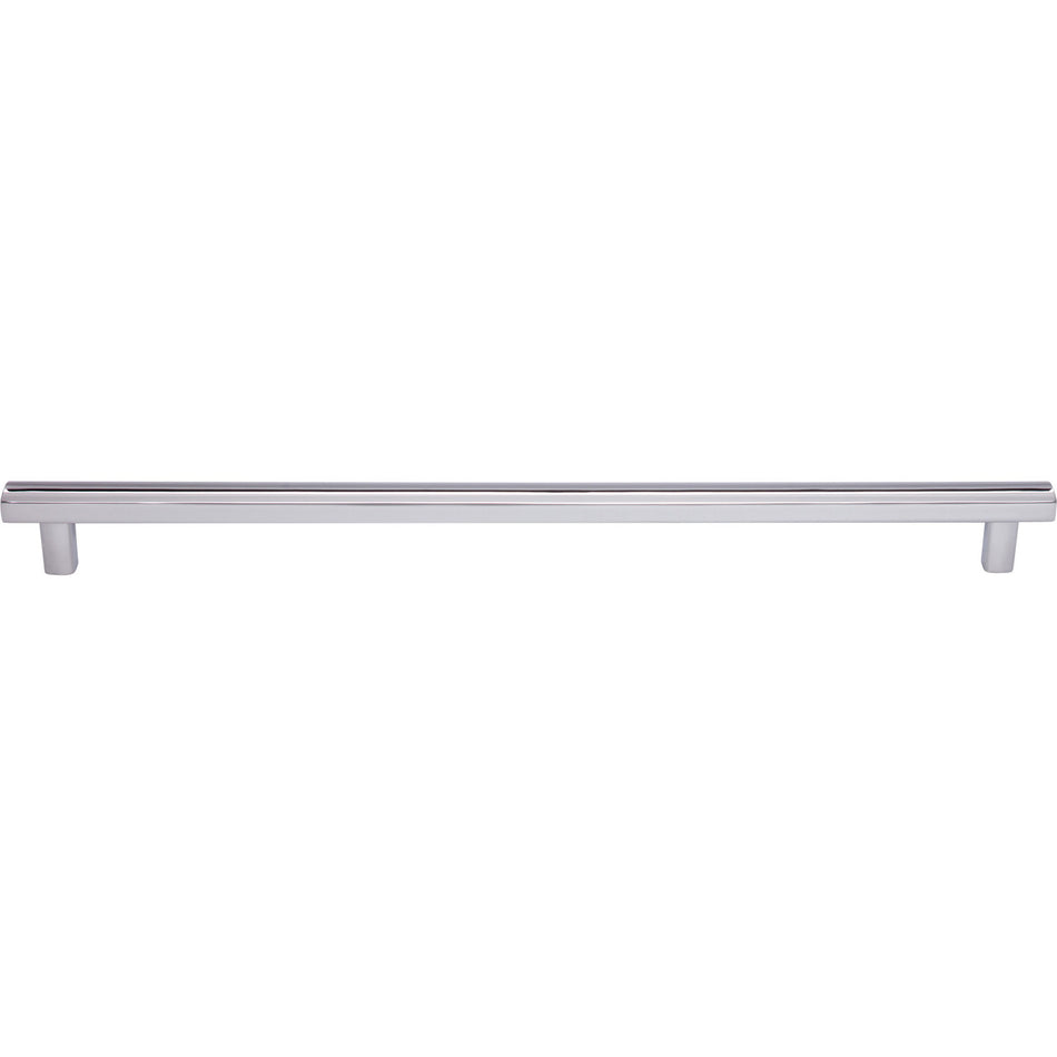Top Knobs TK909PC: 12" cc Hillmont Square Bar Cabinet Pull - Polished Chrome
