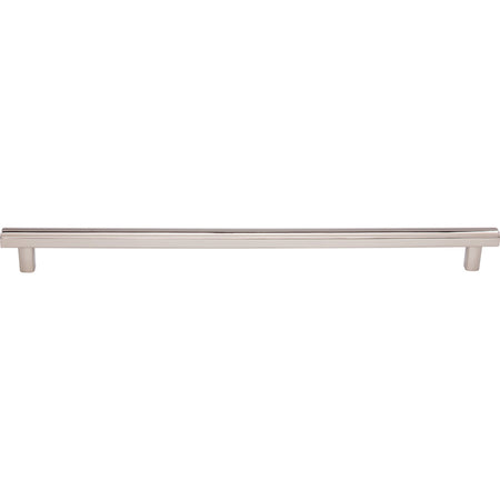 Top Knobs TK909PN: 12" cc Hillmont Square Bar Cabinet Pull - Polished Nickel
