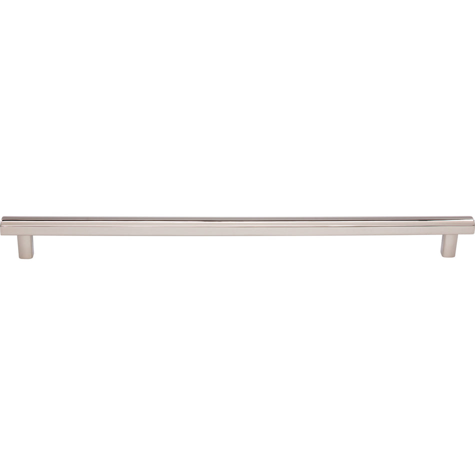 Top Knobs TK909PN: 12" cc Hillmont Square Bar Cabinet Pull - Polished Nickel