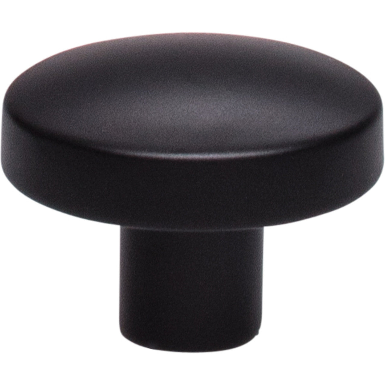 Top Knobs TK910BLK: 1-3/8" Hillmont Oval Cabinet Knob - Flat Black