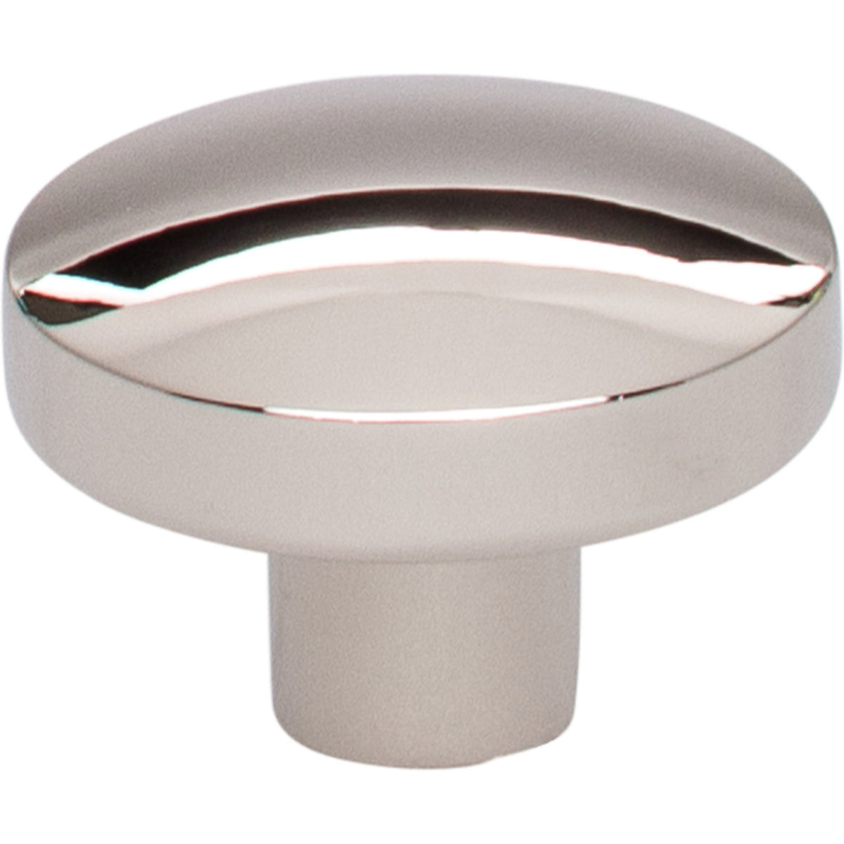 Top Knobs TK910PN: 1-3/8" Hillmont Oval Cabinet Knob - Polished Nickel