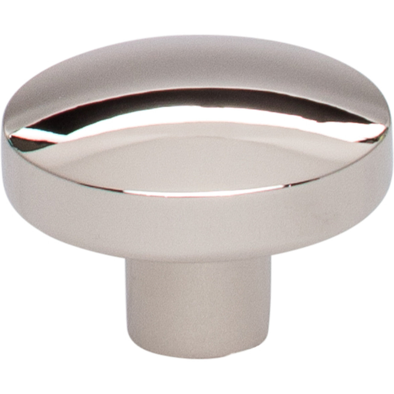 Top Knobs TK910PN: 1-3/8" Hillmont Oval Cabinet Knob - Polished Nickel