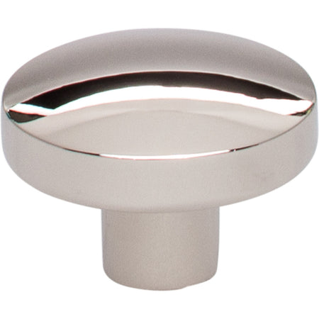 Top Knobs TK910PN: 1-3/8" Hillmont Oval Cabinet Knob - Polished Nickel