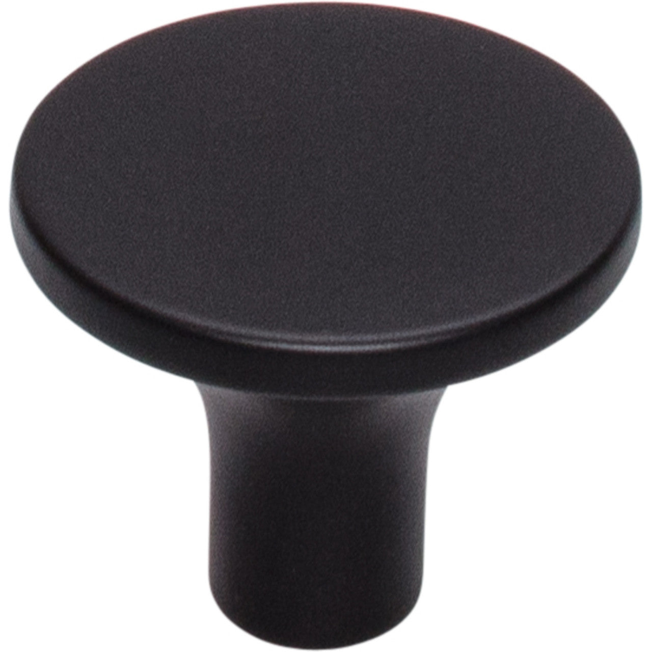 Top Knobs TK913BLK: 1-1/4" Marion Round Cabinet Knob - Flat Black