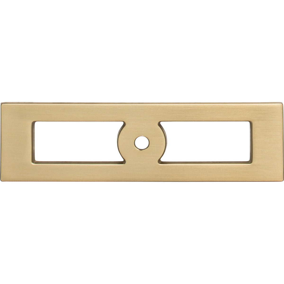 Top Knobs TK922HB: 3-3/4" cc Hollin Rectangle Backplate - Honey Bronze