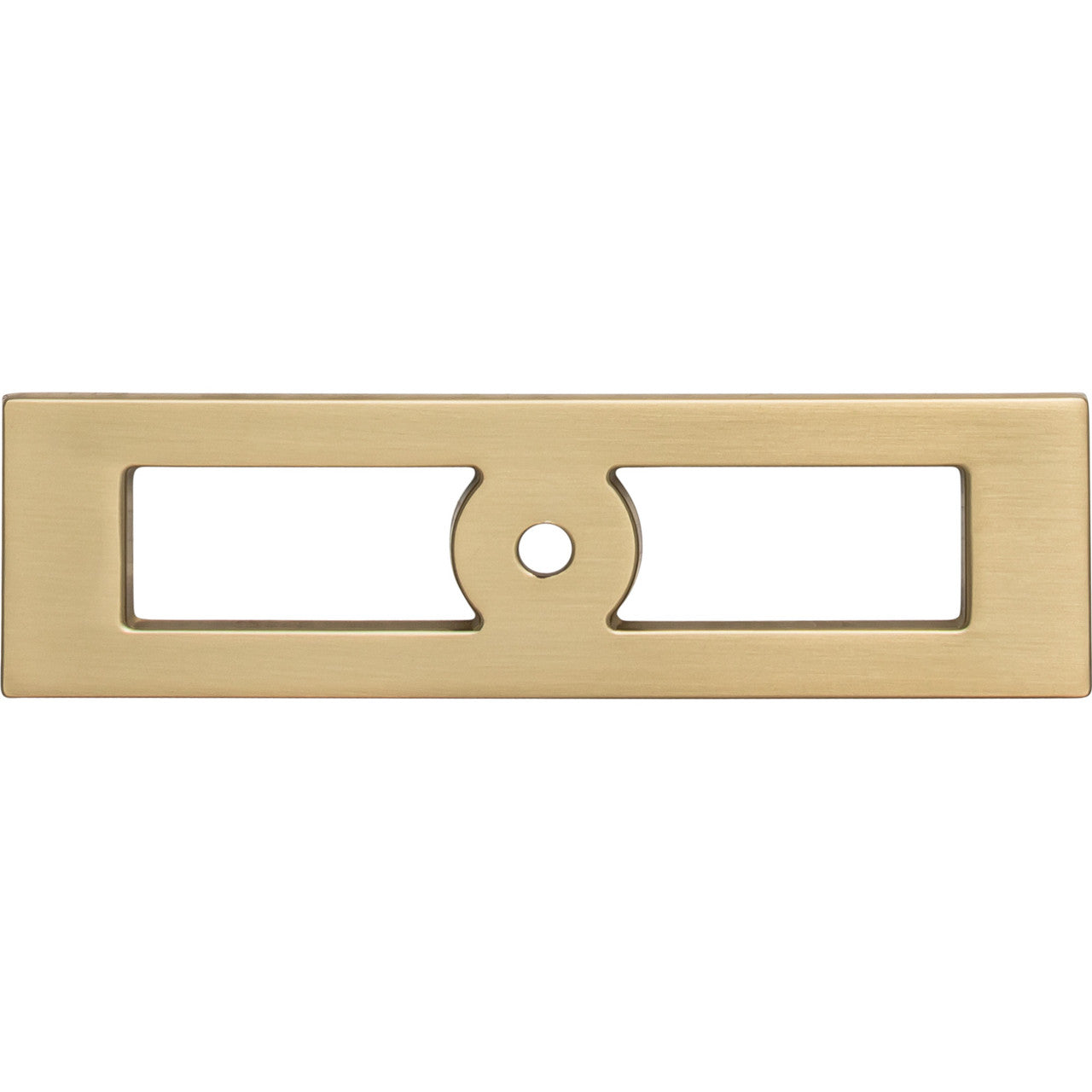 Top Knobs TK922HB: 3-3/4" cc Hollin Rectangle Backplate - Honey Bronze