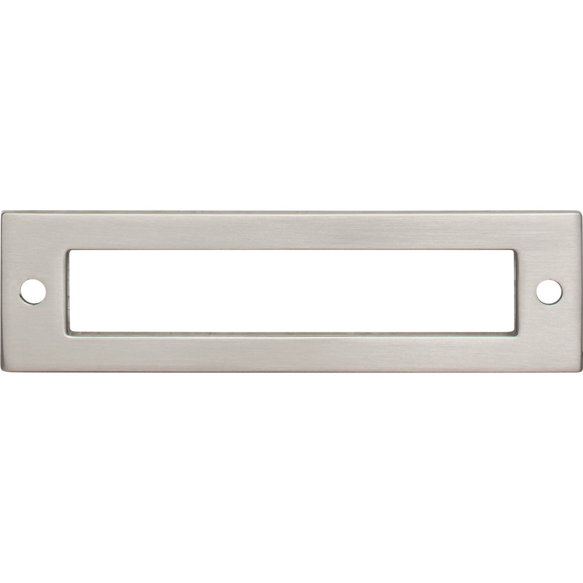 Top Knobs TK924BSN: 3-3/4" cc Hollin Rectangle Backplate - Brushed Satin Nickel