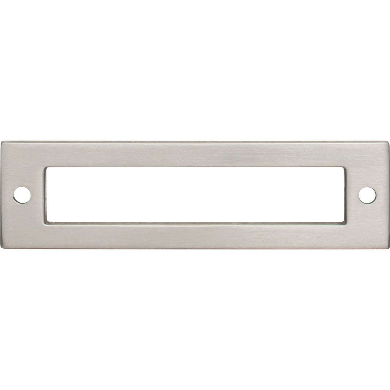 Top Knobs TK924BSN: 3-3/4" cc Hollin Rectangle Backplate - Brushed Satin Nickel