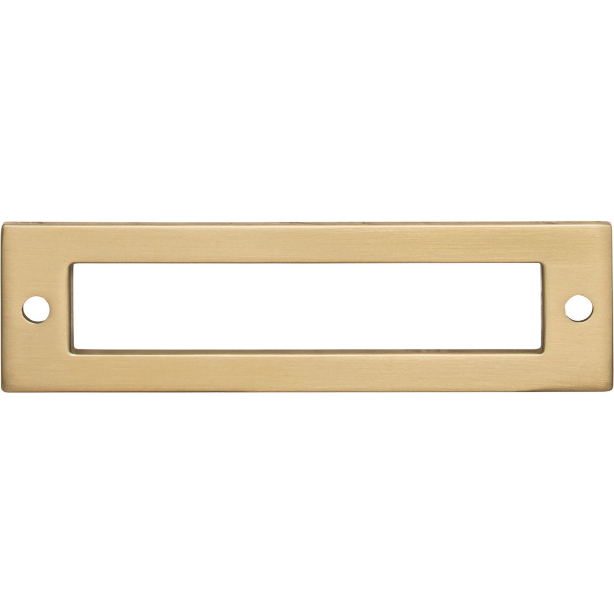 Top Knobs TK924HB: 3-3/4" cc Hollin Rectangle Backplate - Honey Bronze
