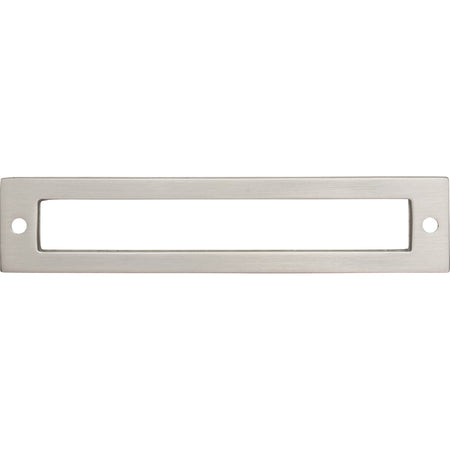 Top Knobs TK925BSN: 5-1/16" cc Hollin Rectangle Backplate - Brushed Satin Nickel