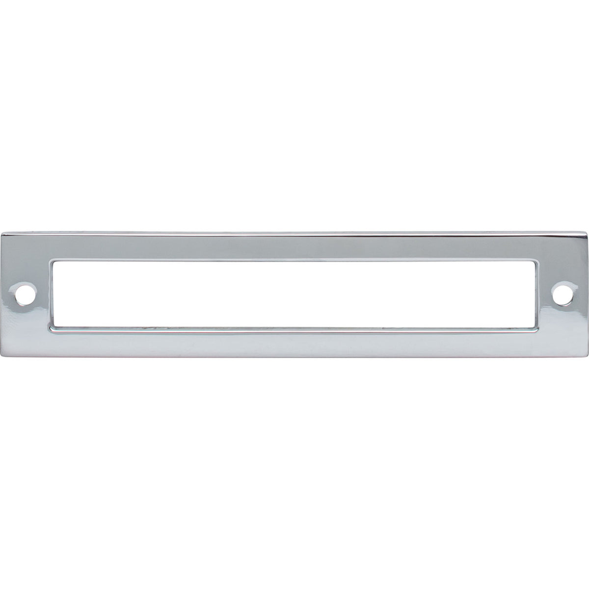 Top Knobs TK925PC: 5-1/16" cc Hollin Rectangle Backplate - Polished Chrome